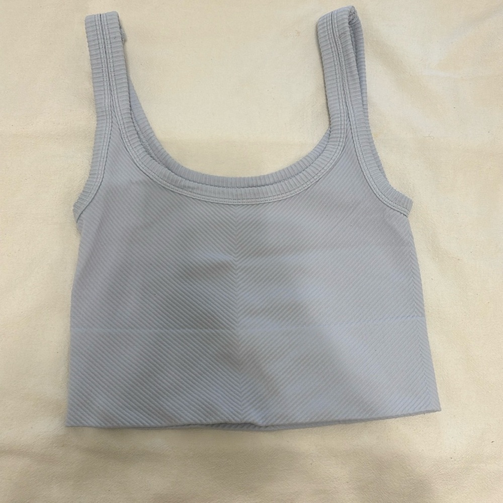 Light blue rock rag tank size XS